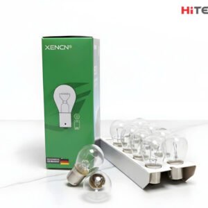 Bóng đèn halogen ô tô  2 TÓC TRẮNG  chân  LỆCH THẲNG (12V) (XENCN) (12524)