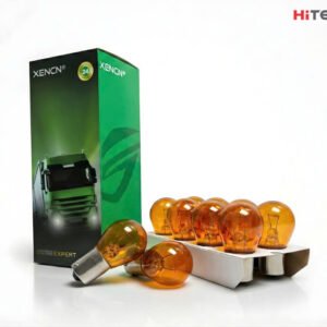 Bóng đèn halogen ô tô 2 TÓC ĐỎ chân  LỆCH (12V)(XENCN)(12524A)